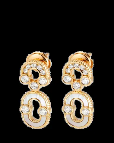 Viltier 18K Gold Magnetic Solo Diamond and MOP Earrings | Thumbnail 2 Viltier 18K Gold Magnetic Solo Diamond and MOP Earrings | Thumbnail 2