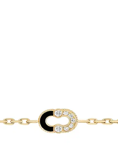Viltier Magnetic Semi 18K Yellow Gold, Onyx & 0.26 TCW Diamond Charm Bracelet | Thumbnail 1 Viltier Magnetic Semi 18K Yellow Gold, Onyx & 0.26 TCW Diamond Charm Bracelet | Thumbnail 1