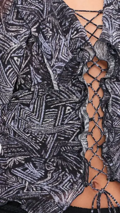 Isabel Marant Thanais Silk Top Faded Night | Thumbnail 6 Isabel Marant Thanais Silk Top Faded Night | Thumbnail 6