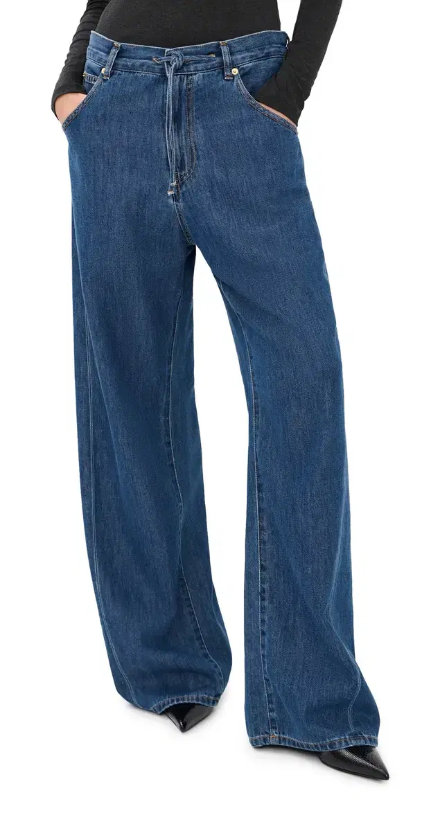 Iris Paper Bag Denim Jeans Blue New York