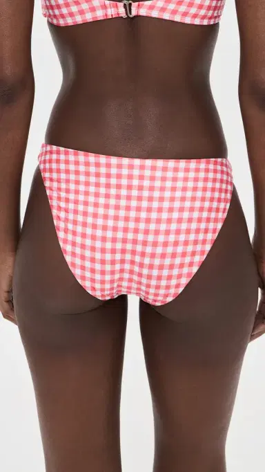 Peixoto Millie Bikini Bottoms Sriracha Gingham M | Thumbnail 3