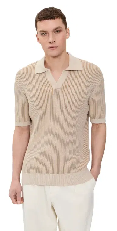 Frescobol Carioca Rino Cotton Blend Polo | Thumbnail 1 Frescobol Carioca Rino Cotton Blend Polo | Thumbnail 1