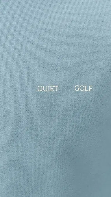 Quiet Golf Monogram Washed Rugby Sweater Blue | Thumbnail 6