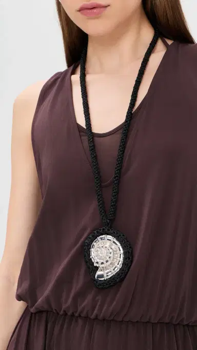 Julietta Selene Necklace Black One Size | Thumbnail 3