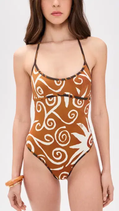 Damson Madder Della Reversible One Piece Brown 6 | Thumbnail 2