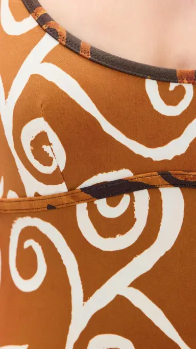 Damson Madder Della Reversible One Piece Brown 6 | Thumbnail 6
