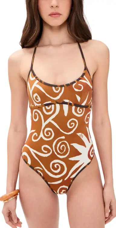 Damson Madder Della Reversible One Piece Brown 6 | Thumbnail 1
