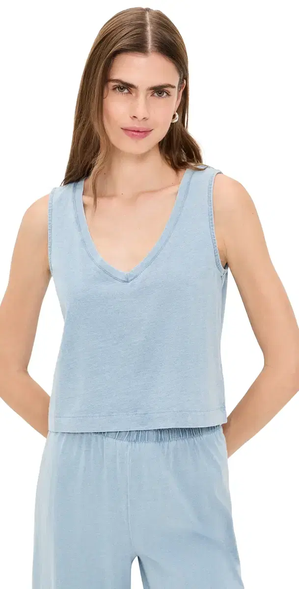 Sloane Tank Top Ocean Air Indigo