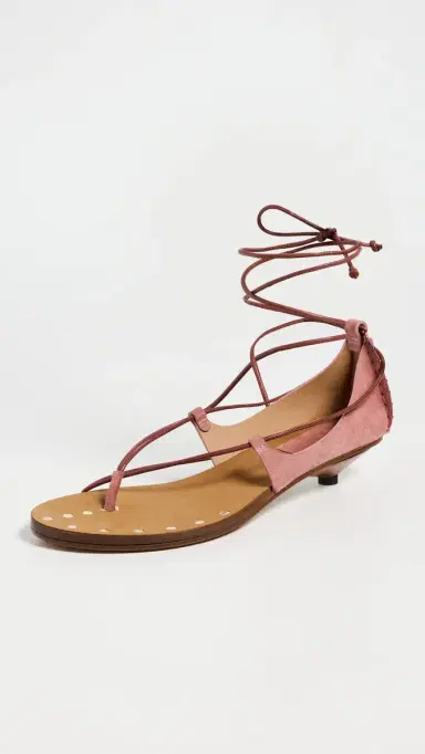 Ulla Johnson Aves Bare Kitten Heel Sandals Fig | Thumbnail 2