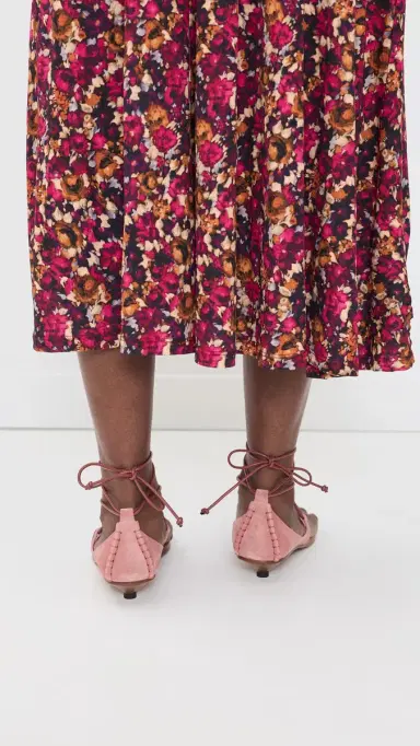 Ulla Johnson Aves Bare Kitten Heel Sandals Fig | Thumbnail 4