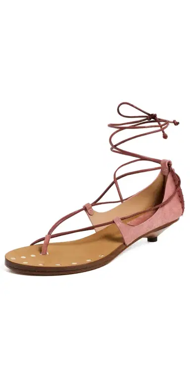 Ulla Johnson Aves Bare Kitten Heel Sandals Fig | Thumbnail 1