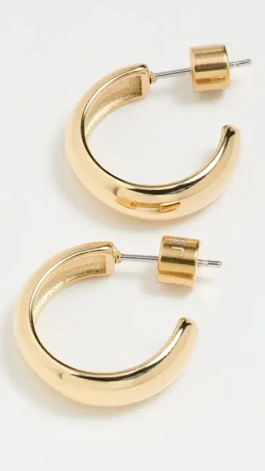 Jenny Bird Small Staple Hoops High Polish | Thumbnail 4 Jenny Bird Small Staple Hoops High Polish | Thumbnail 4