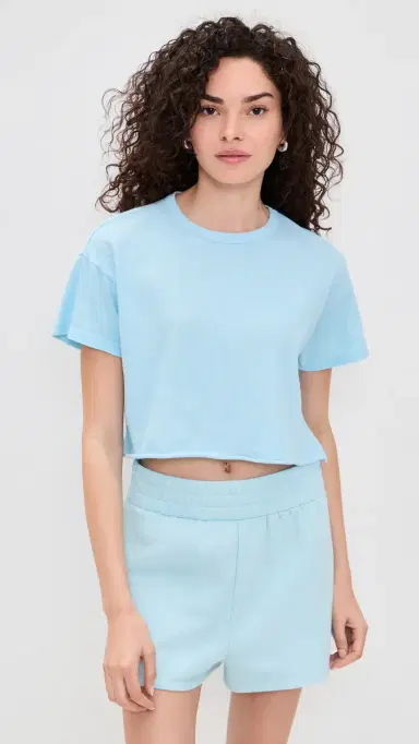 Year of Ours Cropped Tee Sky L | Thumbnail 2