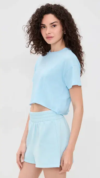 Year of Ours Cropped Tee Sky L | Thumbnail 4