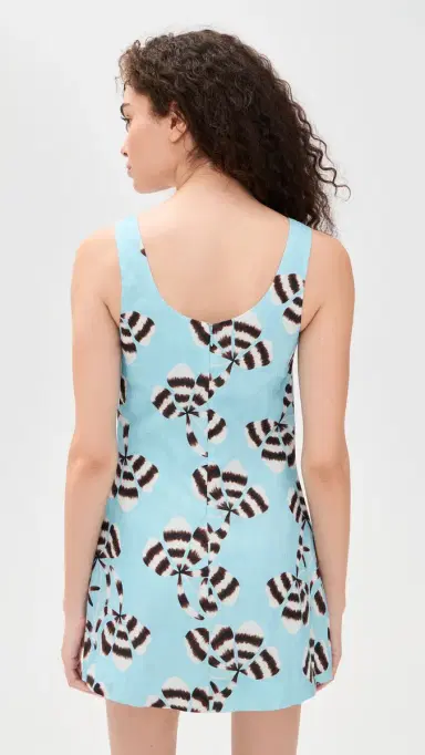 ROAME. Ariana Mini Dress Azul Bloom L | Thumbnail 3 ROAME. Ariana Mini Dress Azul Bloom L | Thumbnail 3