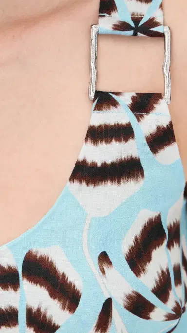 ROAME. Ariana Mini Dress Azul Bloom L | Thumbnail 6 ROAME. Ariana Mini Dress Azul Bloom L | Thumbnail 6