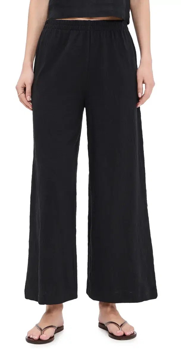 Scout Textured Pants Black