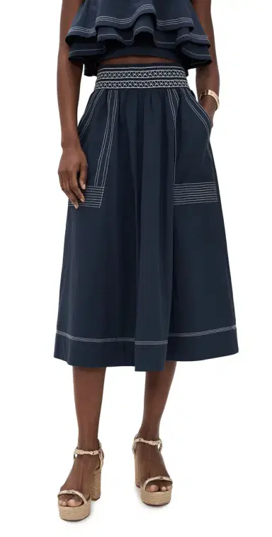 Ramy Brook Galia Skirt Navy | Thumbnail 1 Ramy Brook Galia Skirt Navy | Thumbnail 1