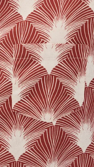 Portuguese Flannel Feathers Camp Shirt Deep Red/Raw | Thumbnail 6 Portuguese Flannel Feathers Camp Shirt Deep Red/Raw | Thumbnail 6