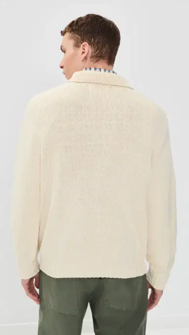 Howlin' Echoes of Dust Collared Cardigan Ecru Sand | Thumbnail 3