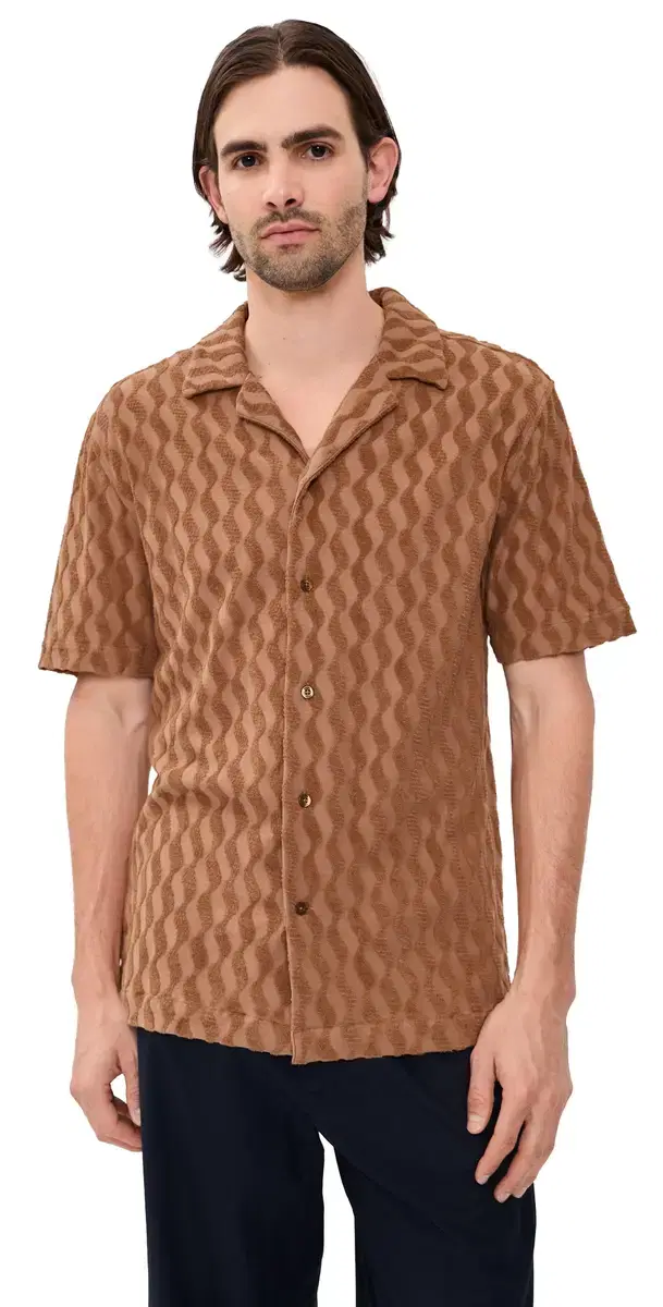 Frescobol Carioca Roberto Terry Jacquard hirt Caramel