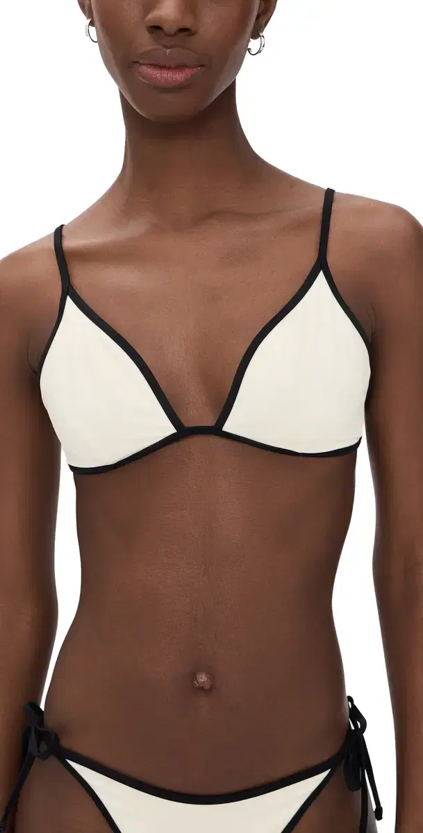Aimee Bikini Top Egret/Black