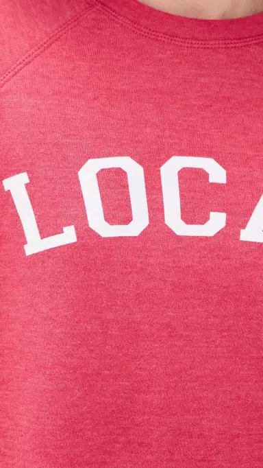 Sunny Somewhere Raglan Sweatshirt Heathered Red | Thumbnail 6 Sunny Somewhere Raglan Sweatshirt Heathered Red | Thumbnail 6