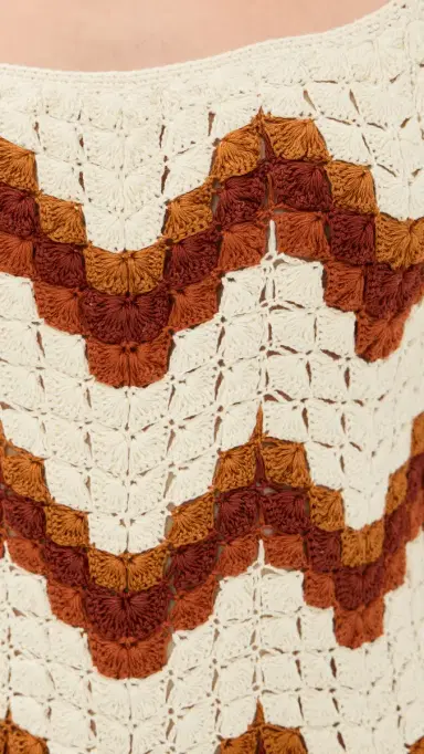ESCVDO area Crochet Maxi Dress /Tobacco | Thumbnail 6