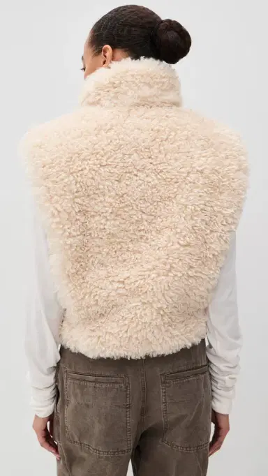 Isabel Marant Étoile Alisa Vest Ecru | Thumbnail 3