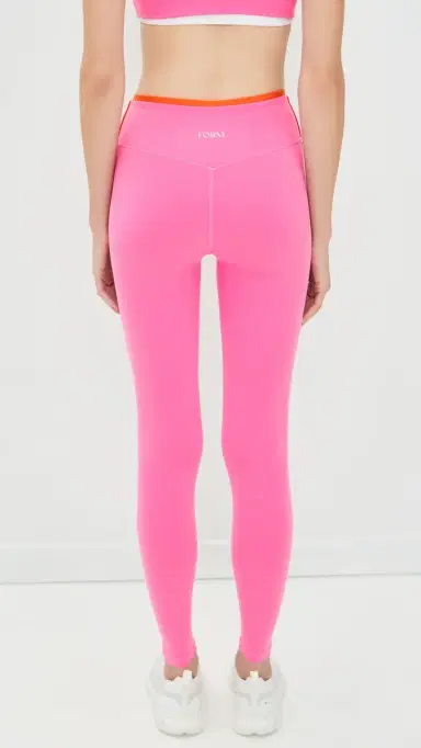 FORM Layered 7/8 Leggings Peony w/ White & Poppy L | Thumbnail 3