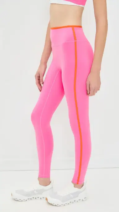 FORM Layered 7/8 Leggings Peony w/ White & Poppy L | Thumbnail 4