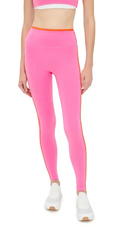 FORM Layered 7/8 Leggings Peony w/ White & Poppy L | Thumbnail 1