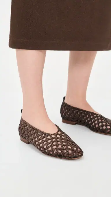 MANSUR GAVRIEL Woven Ballerina Flats Anise | Thumbnail 3