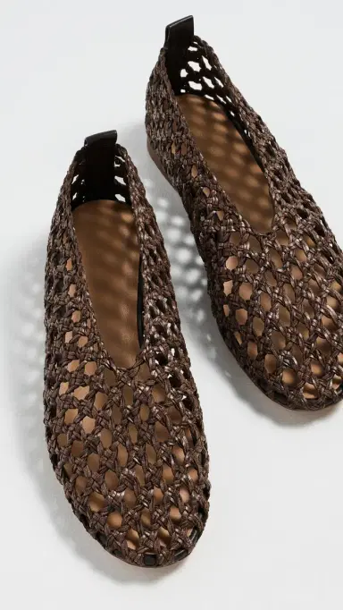 MANSUR GAVRIEL Woven Ballerina Flats Anise | Thumbnail 5