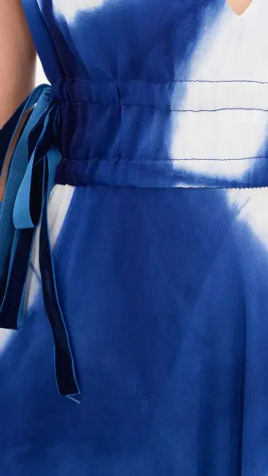 Busayo Lana Dress Blue & White | Thumbnail 6 Busayo Lana Dress Blue & White | Thumbnail 6