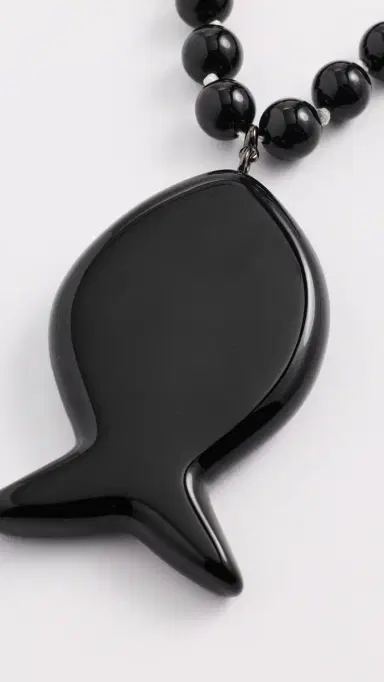 Julietta Fish Necklace Black One Size | Thumbnail 4 Julietta Fish Necklace Black One Size | Thumbnail 4