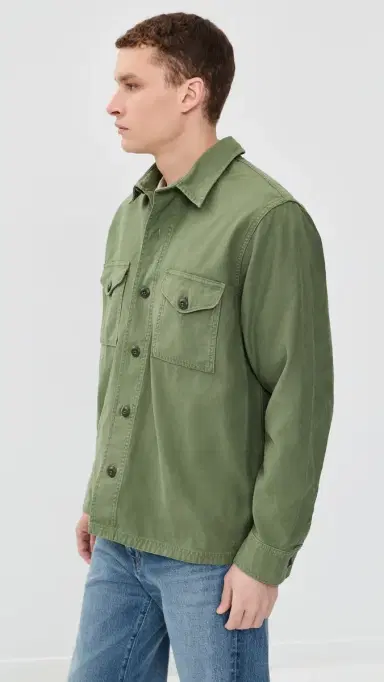 Filson Field Shirt Jacket Washed Fatigue Green | Thumbnail 4 Filson Field Shirt Jacket Washed Fatigue Green | Thumbnail 4