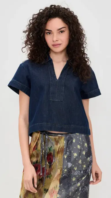 Joe's Jeans The Lillian Denim Popover Shirt Honor | Thumbnail 2 Joe's Jeans The Lillian Denim Popover Shirt Honor | Thumbnail 2