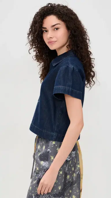 Joe's Jeans The Lillian Denim Popover Shirt Honor | Thumbnail 4 Joe's Jeans The Lillian Denim Popover Shirt Honor | Thumbnail 4