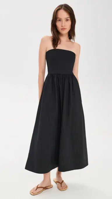 Z Supply Sunsought Strapless Midi Dress Black | Thumbnail 2 Z Supply Sunsought Strapless Midi Dress Black | Thumbnail 2