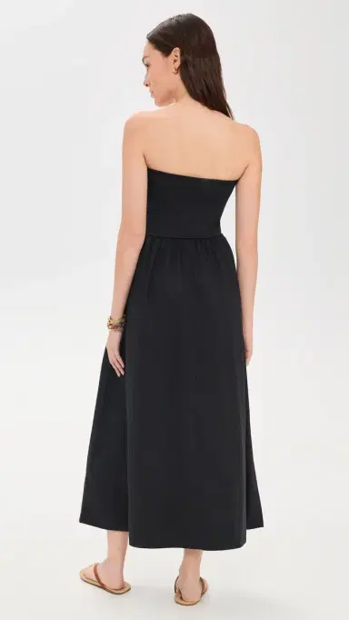 Z Supply Sunsought Strapless Midi Dress Black | Thumbnail 3 Z Supply Sunsought Strapless Midi Dress Black | Thumbnail 3