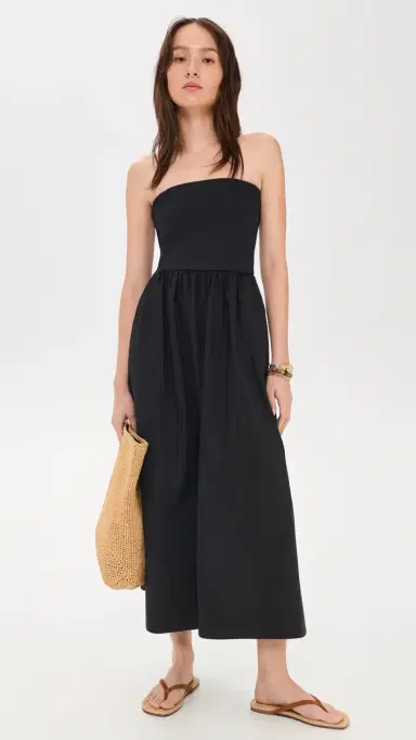 Z Supply Sunsought Strapless Midi Dress Black | Thumbnail 5 Z Supply Sunsought Strapless Midi Dress Black | Thumbnail 5