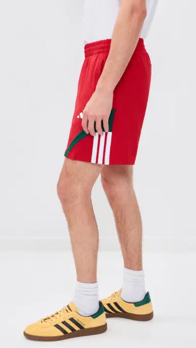 adidas House of Tiro Nations Track Shorts 7 Better carlet/Team Dark Green | Thumbnail 4