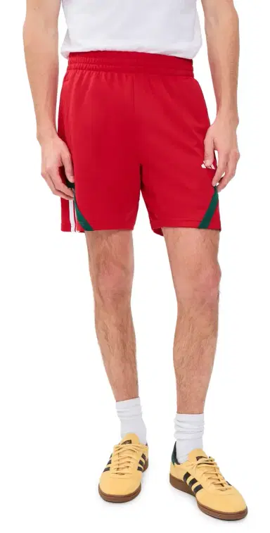 adidas House of Tiro Nations Track Shorts 7 Better carlet/Team Dark Green | Thumbnail 1