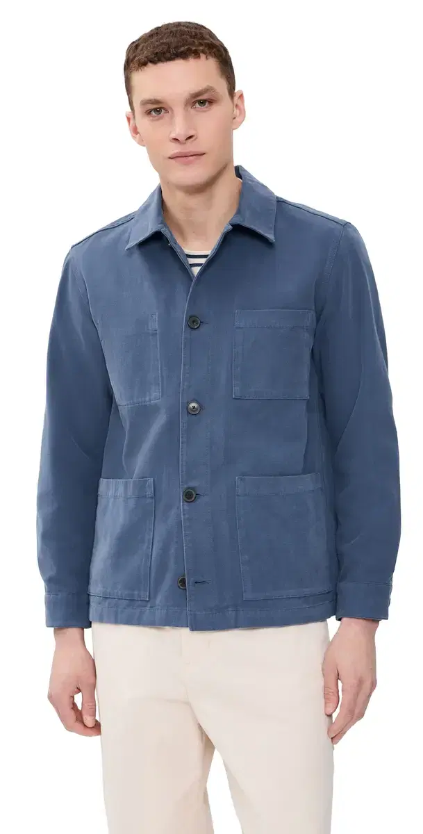 Portuguese Flannel egacy Canvas Jacket Blue