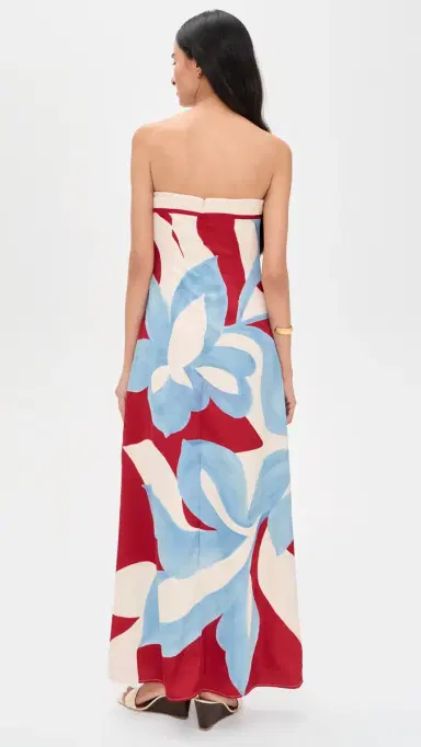 SEVEN WONDERS Amoree Strapless Maxi Dress Amoree Red | Thumbnail 3