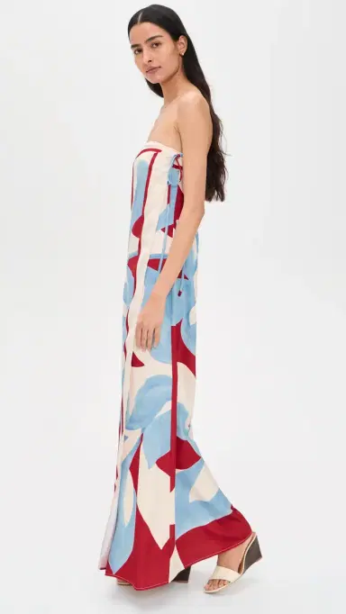 SEVEN WONDERS Amoree Strapless Maxi Dress Amoree Red | Thumbnail 4