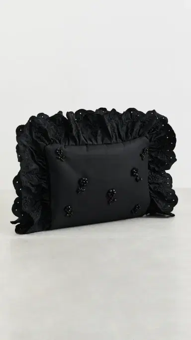 Simone Rocha Pillowcase Embroidered Clutch Bag Black/Jet One Size | Thumbnail 5 Simone Rocha Pillowcase Embroidered Clutch Bag Black/Jet One Size | Thumbnail 5