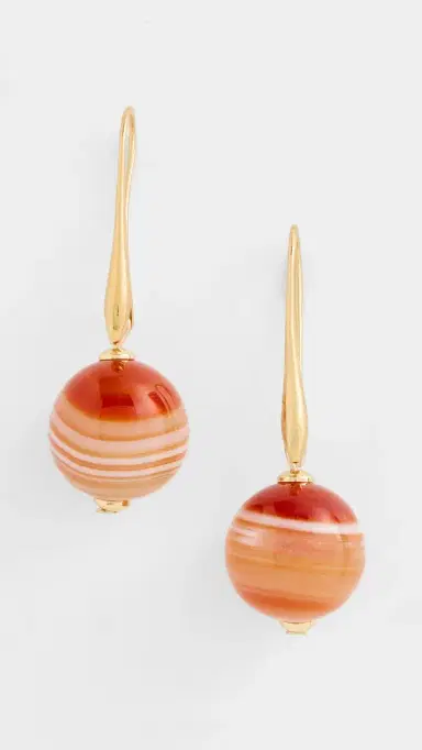 Jennifer Behr Serenity Earrings Agate One Size | Thumbnail 2