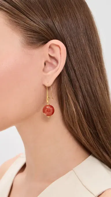 Jennifer Behr Serenity Earrings Agate One Size | Thumbnail 3